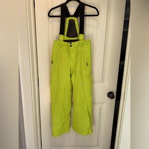 Neon Spyder Snow Bibs. Boys Size 14